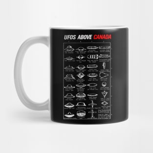 UFO Types Above Canada Mug